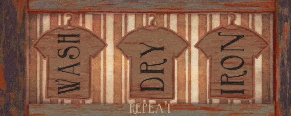 Wall Art Painting id:39524, Name: WASH DRY IRON, Artist: Greene, Taylor