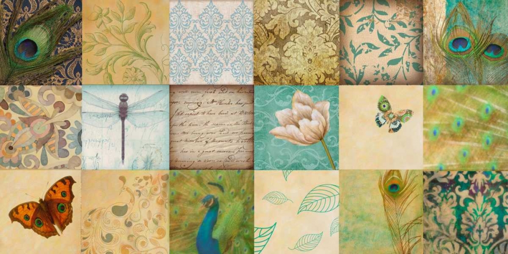 Wall Art Painting id:39738, Name: Peacock 18 Patch2, Artist: Greene, Taylor