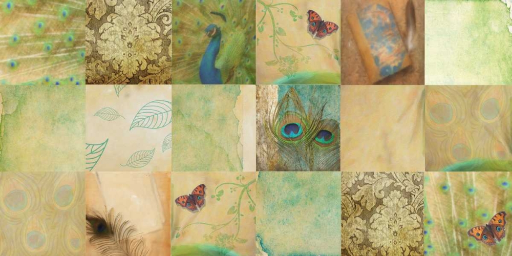 Wall Art Painting id:39737, Name: Peacock 18 Patch, Artist: Greene, Taylor