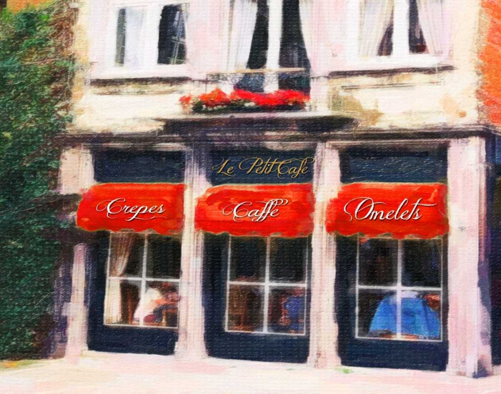 Wall Art Painting id:39796, Name: Le Petite Cafe, Artist: Greene, Taylor