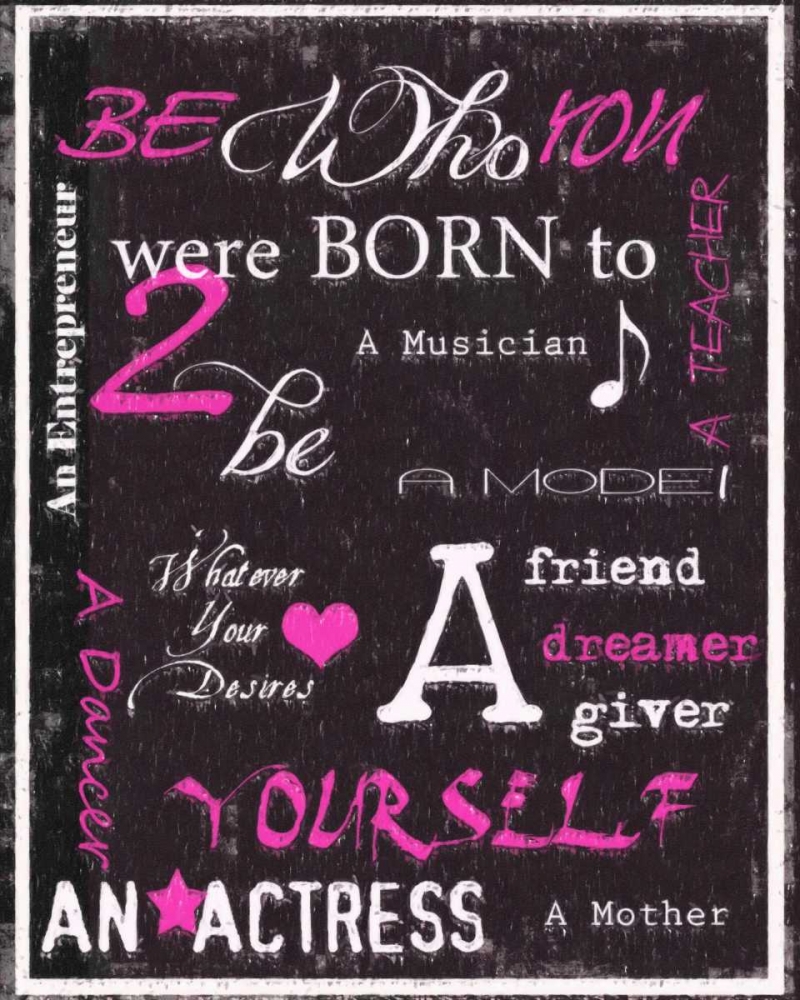 Wall art: Be You, by Greene, Taylor
