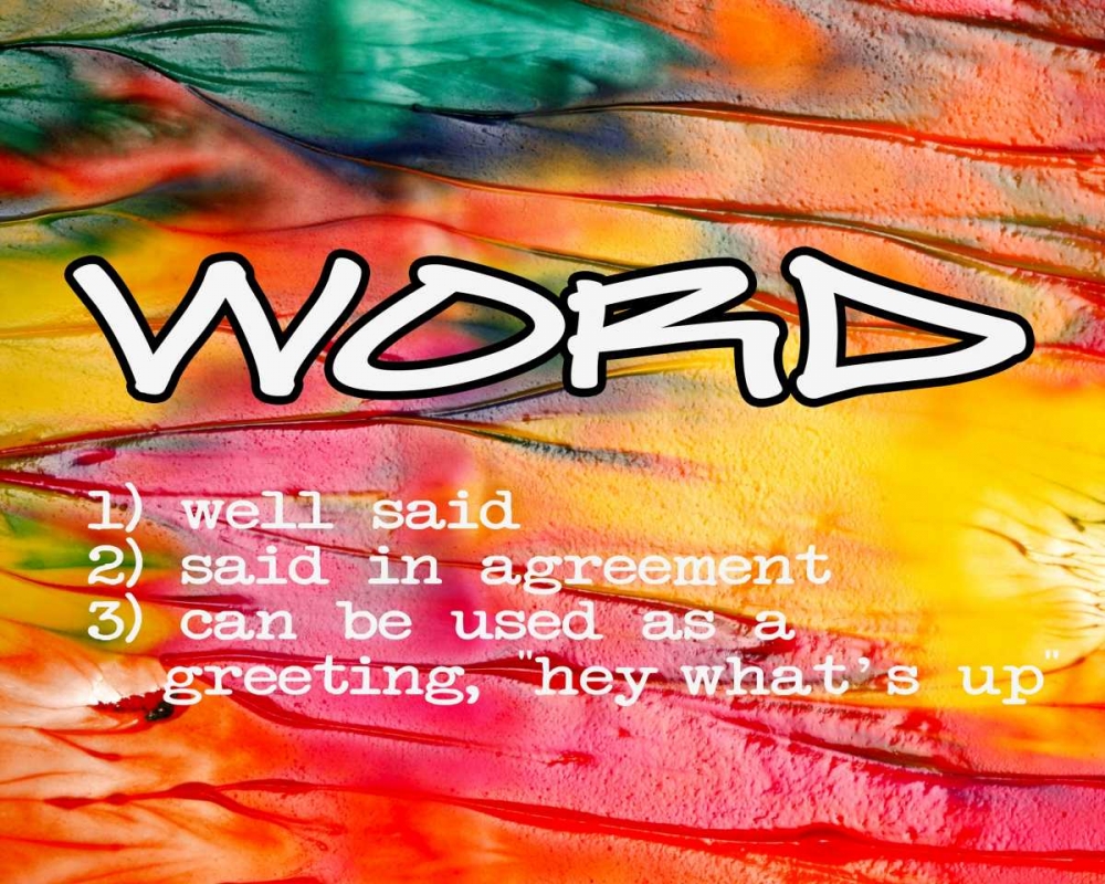 Wall art: Word, by Greene, Taylor