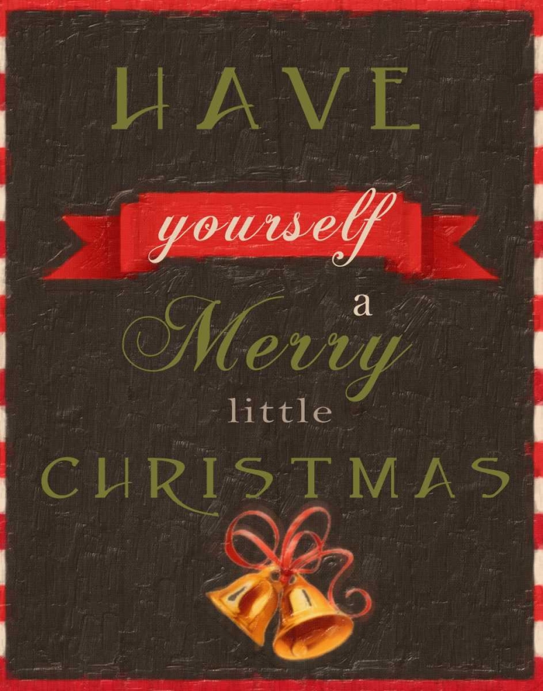 Wall art: MERRY LITTLE CHRISTMAS, by Greene, Taylor