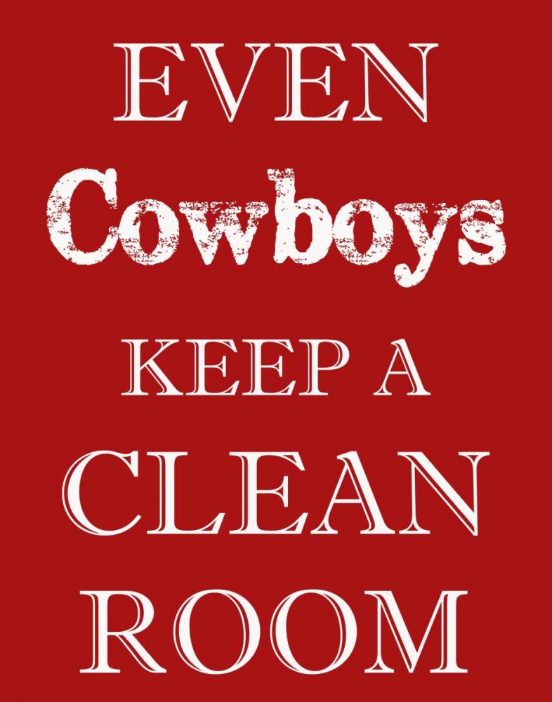 Wall Art Painting id:39985, Name: COWBOYS CLEAN ROOM, Artist: Greene, Taylor