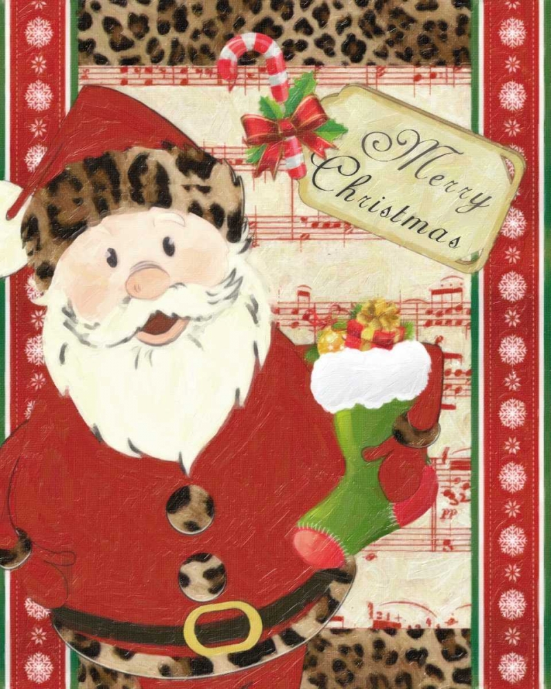 Wall art: CHEETAH SANTA, by Greene, Taylor