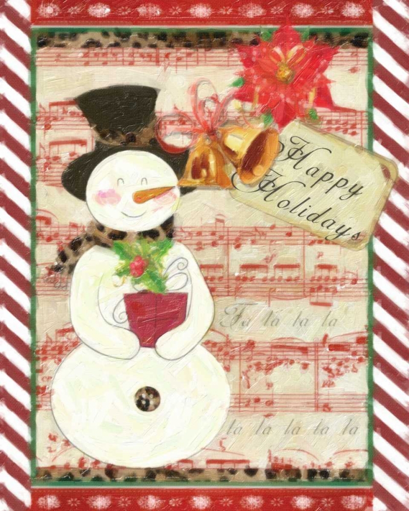 Wall art: CHEETAH SNOWMAN, by Greene, Taylor