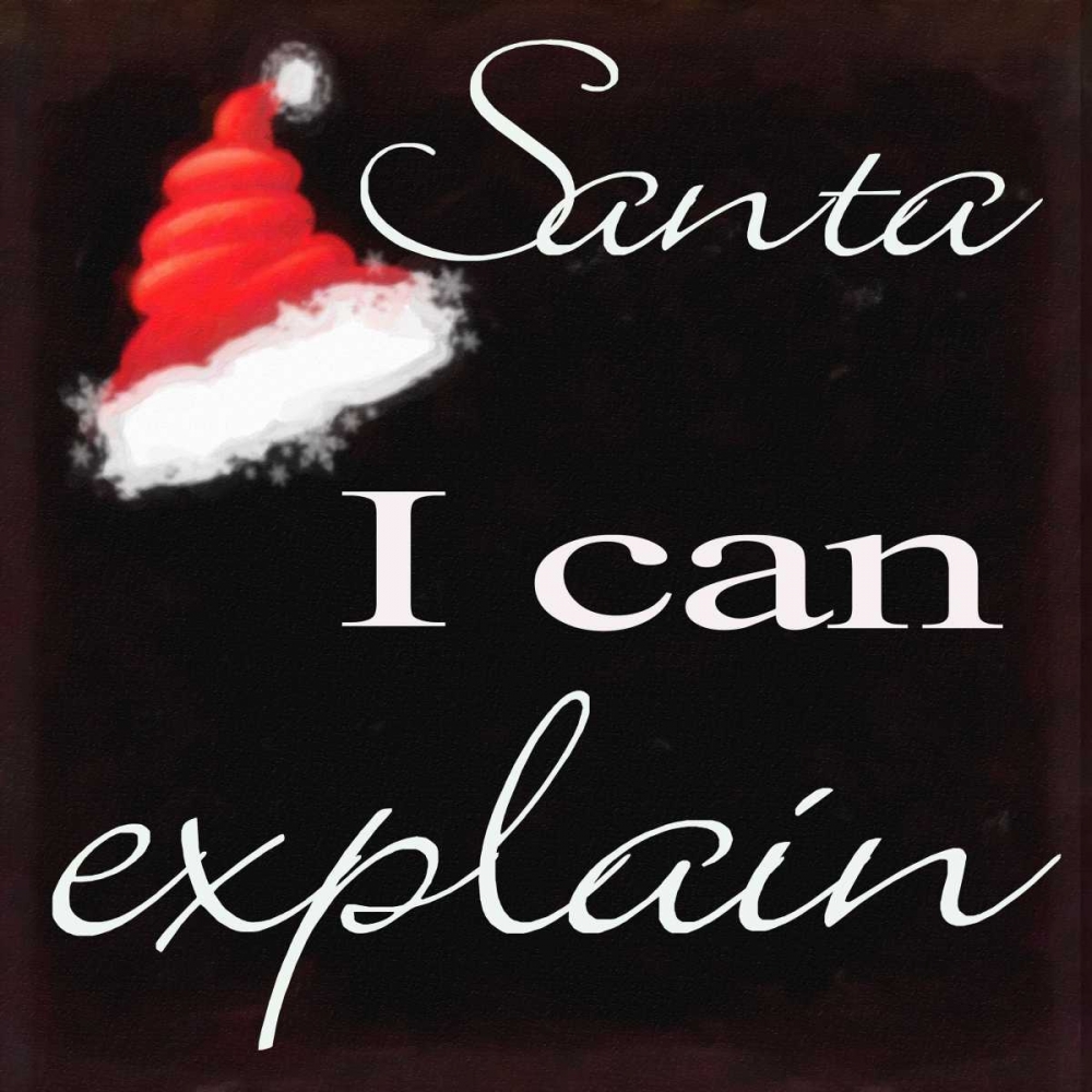 Wall art: Santa I Can Explaint , by Greene, Taylor