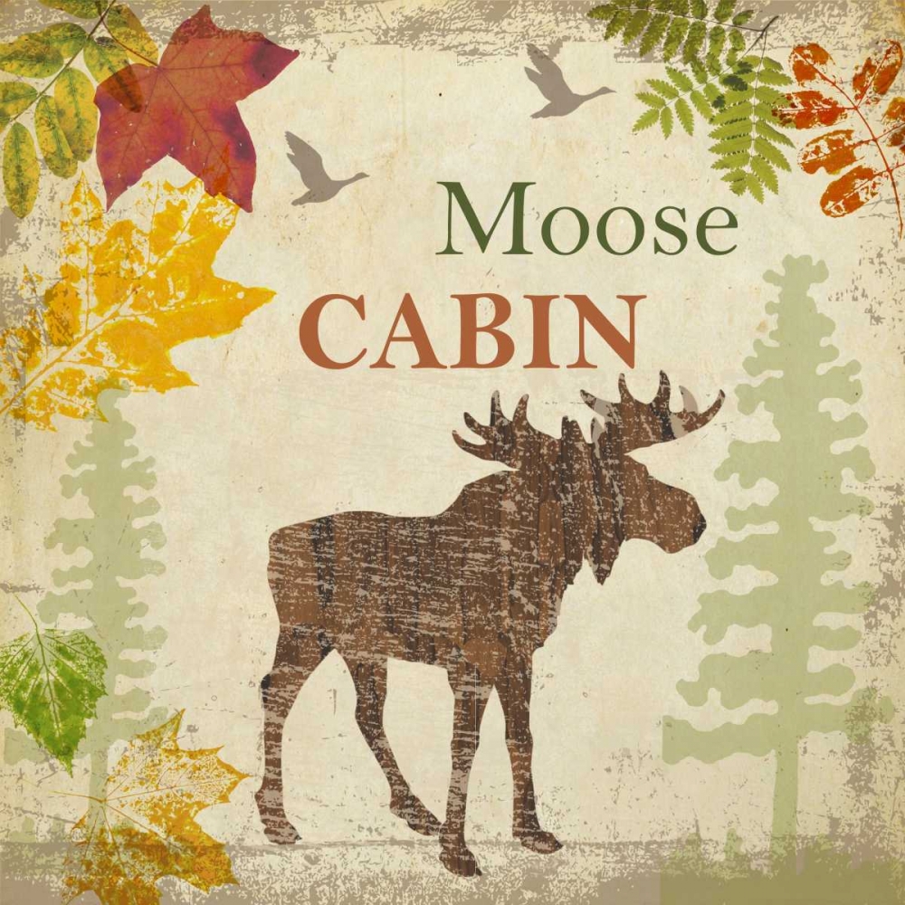 Wall art: MOOSE CABIN, by Greene, Taylor