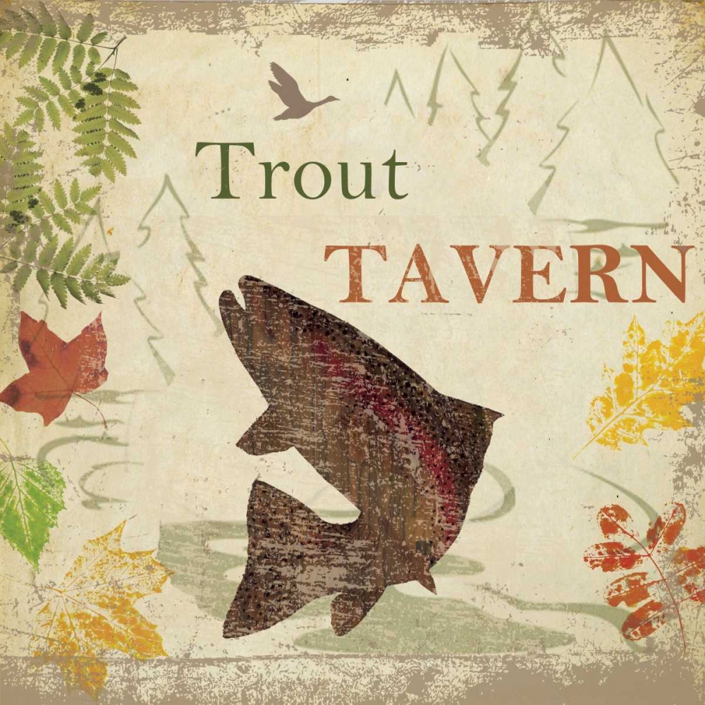 Wall art: TROUT TEVERN, by Greene, Taylor