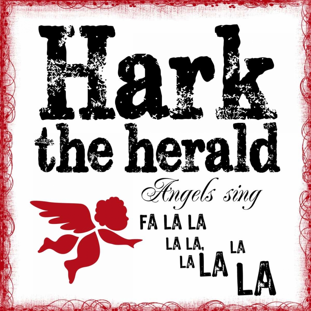 Wall art: HARK THE HERALD, by Greene, Taylor