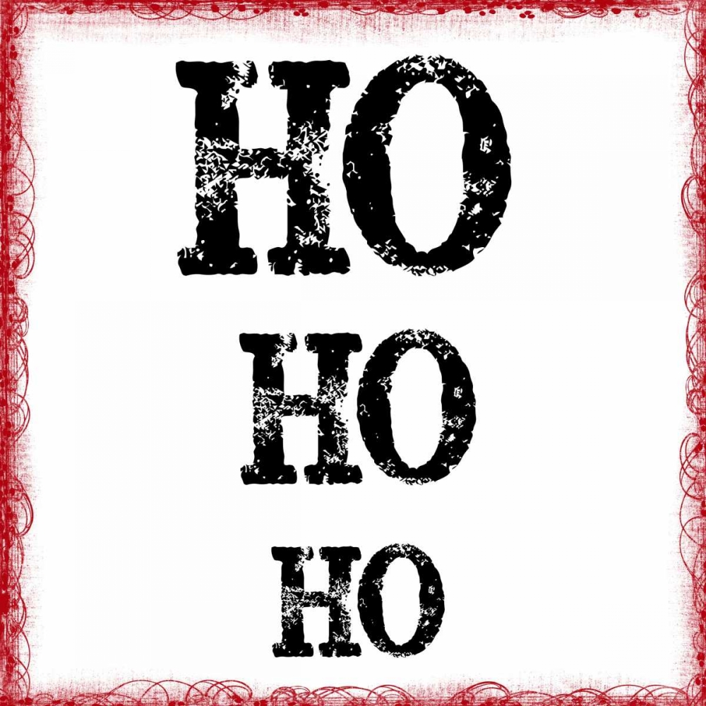 Wall art: HO HO HO, by Greene, Taylor