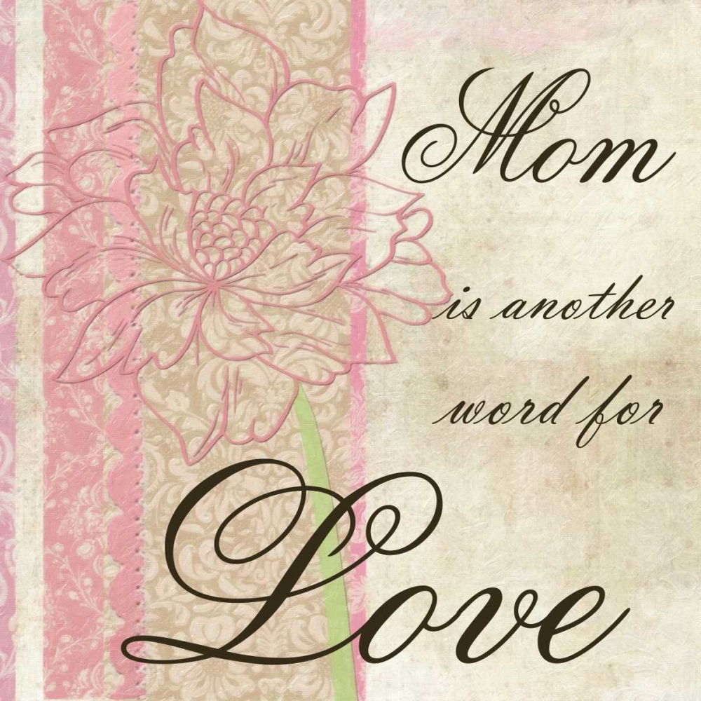 Wall art: MOM IS, by Greene, Taylor
