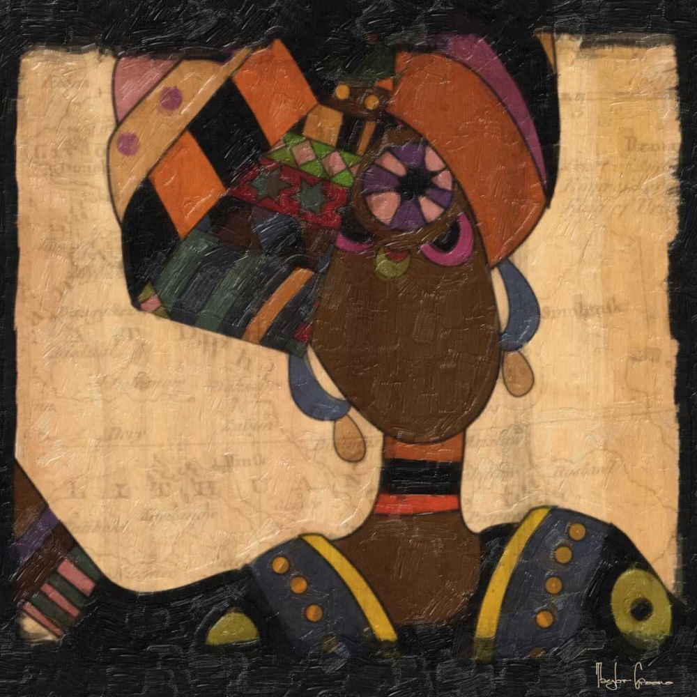 Wall art: ETHNIC ELEGANCE I, by Greene, Taylor