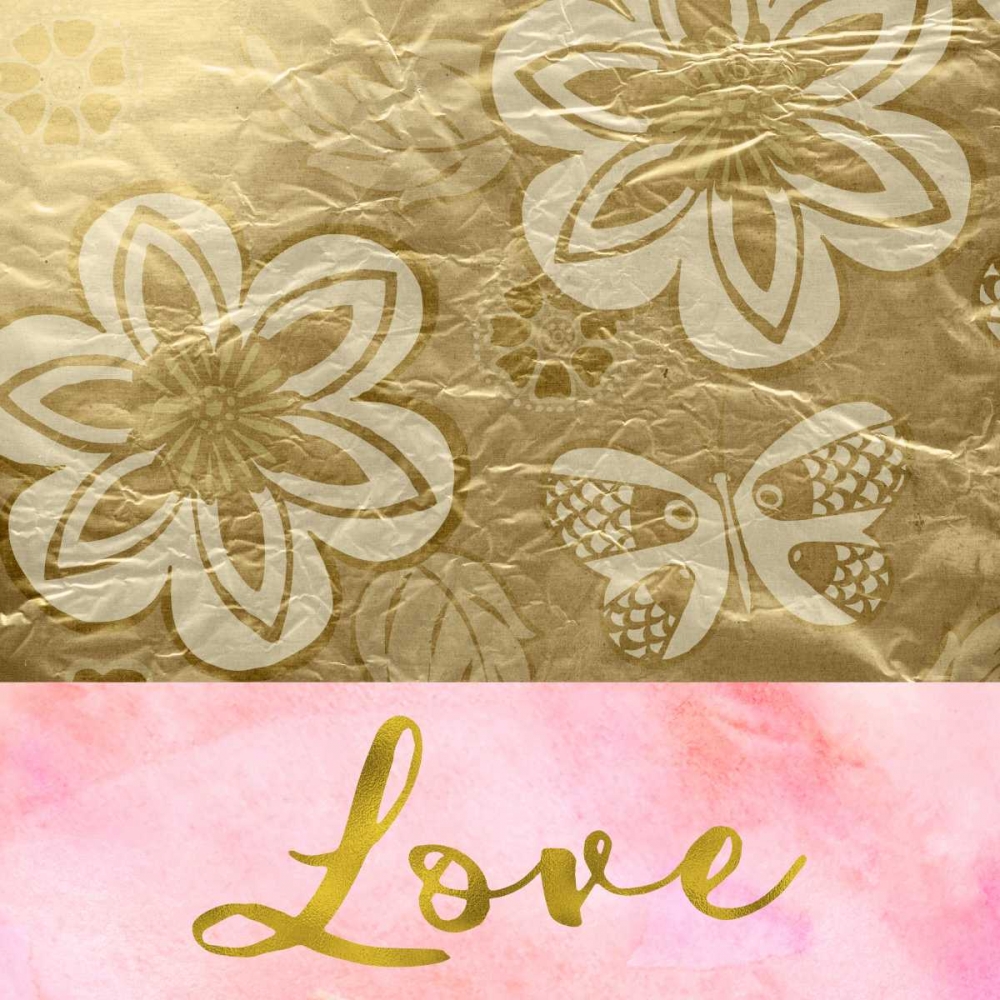 Wall Art Painting id:174290, Name: Love Golden Flowers, Artist: Greene, Taylor
