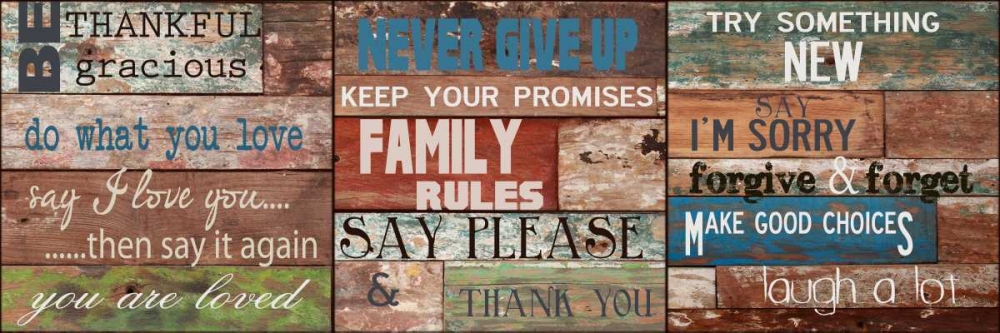 Wall Art Painting id:39273, Name: Rustic Rules A, Artist: Greene, Taylor