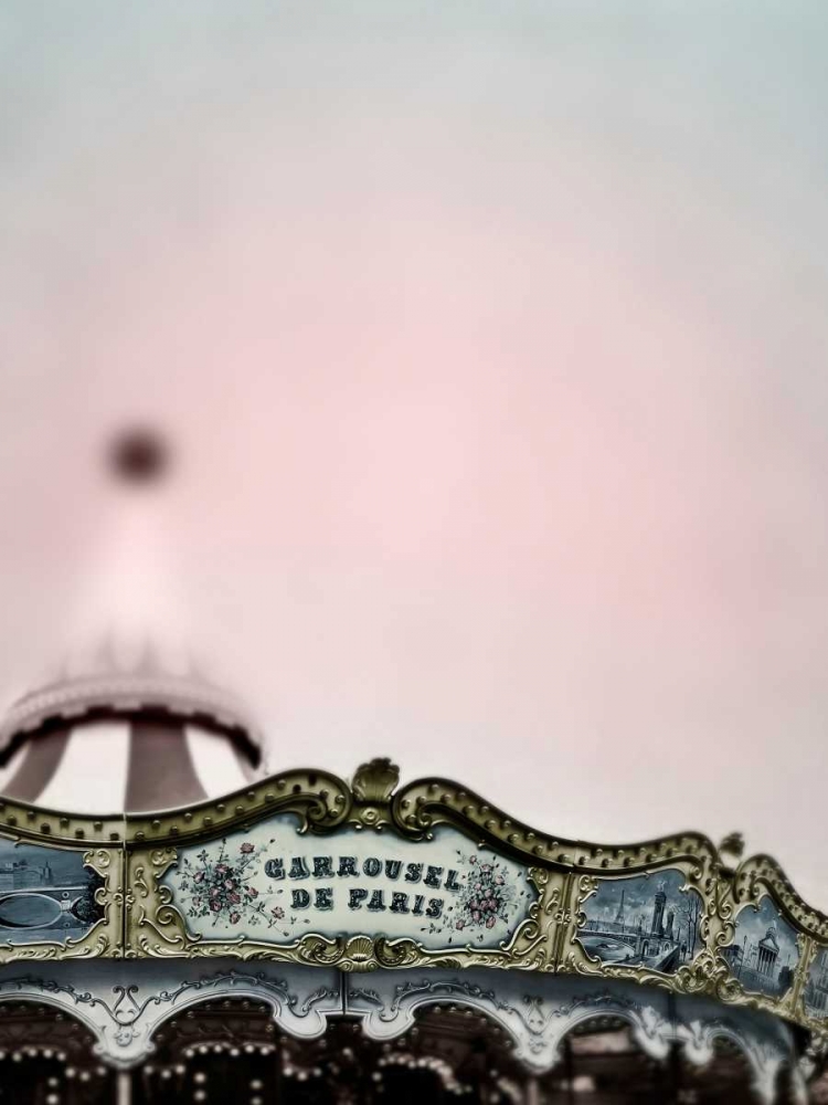 Wall Art Painting id:107042, Name: Pink Paris Carousel, Artist: Telik, Tracey