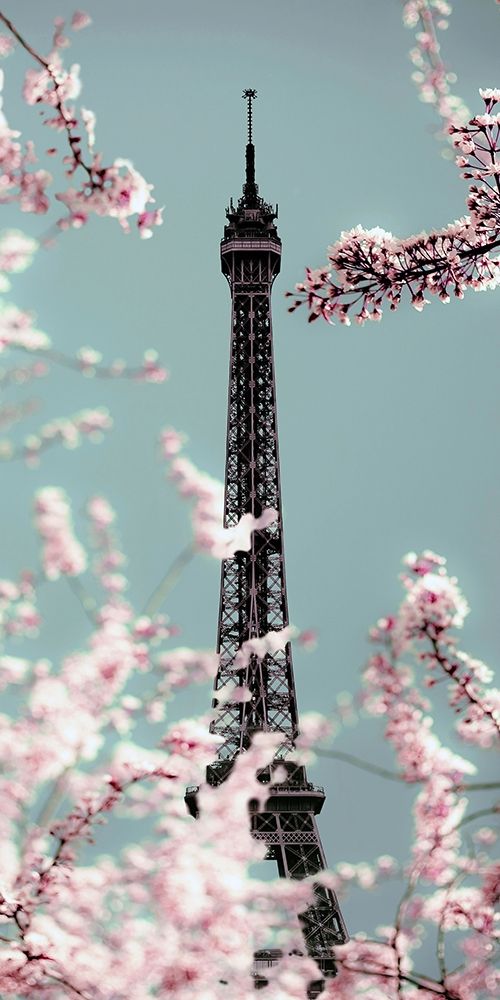 Wall Art Painting id:257589, Name: Spring Eiffel Pastel, Artist: Telik, Tracey