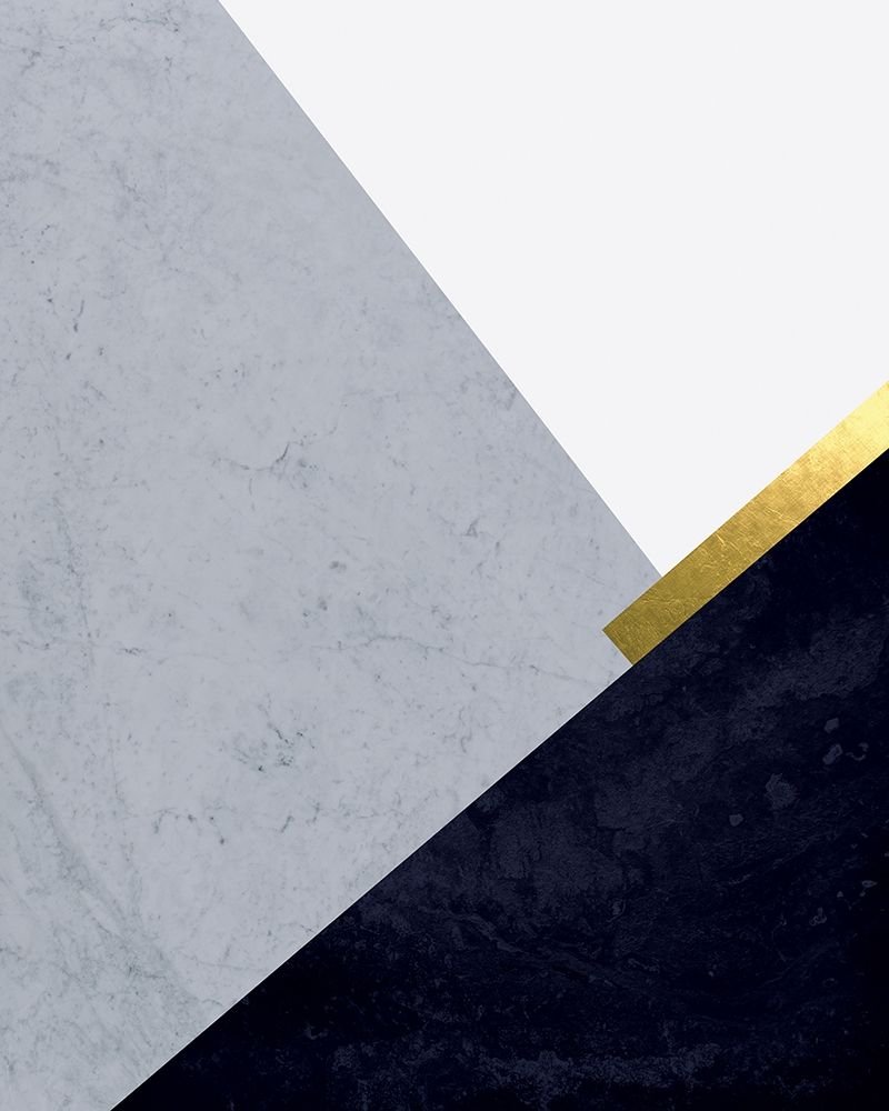 Art Print: Dark Blue Mountains 1