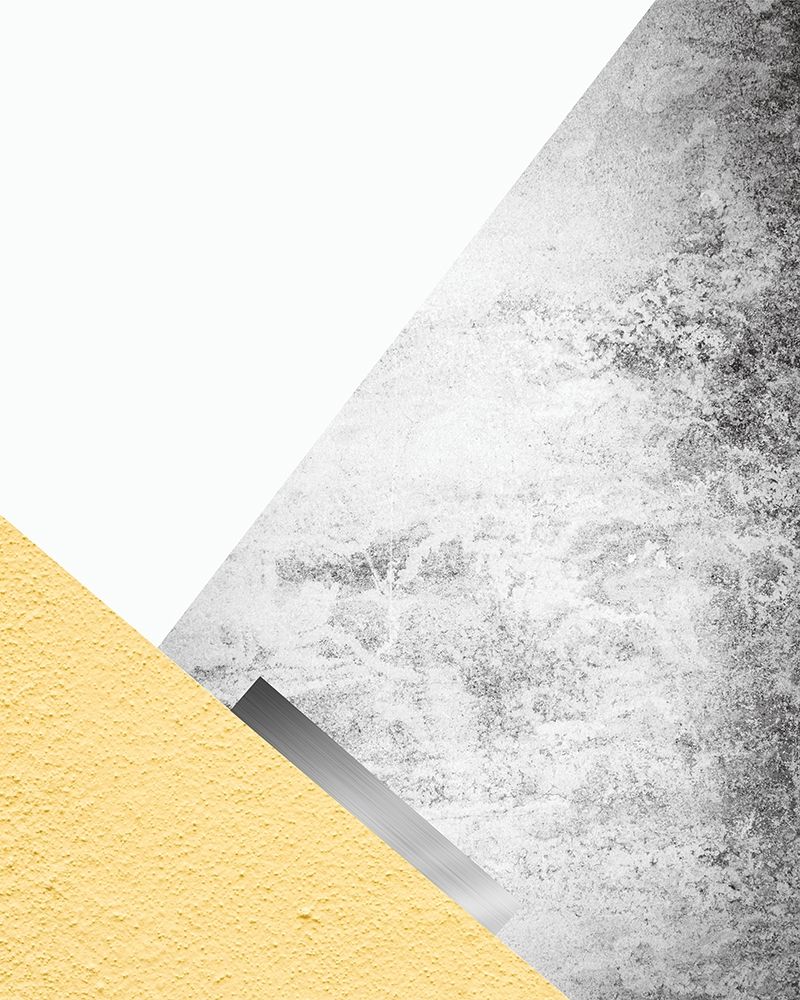 Art Print: Yellow and Grey Mountains 3