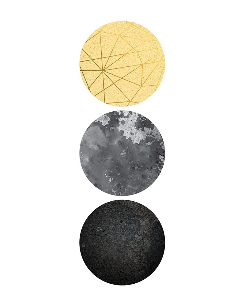 Art Print: Yellow and Black Geo