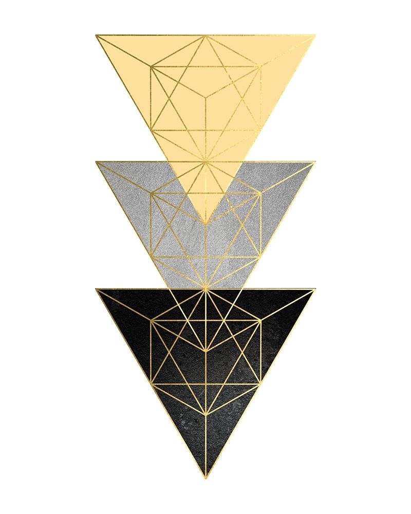 Art Print: Yellow and Black Geo 3