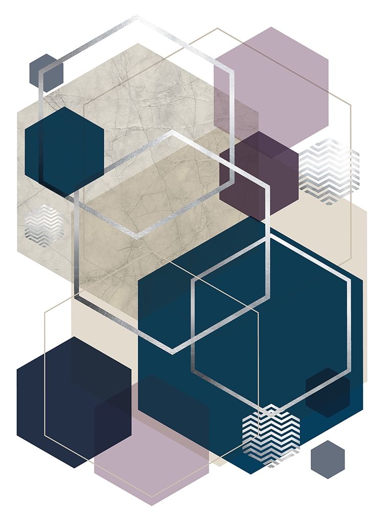 Wall Art Painting id:257597, Name: Abstract Geo SoftLuxe, Artist: Urban Epiphany