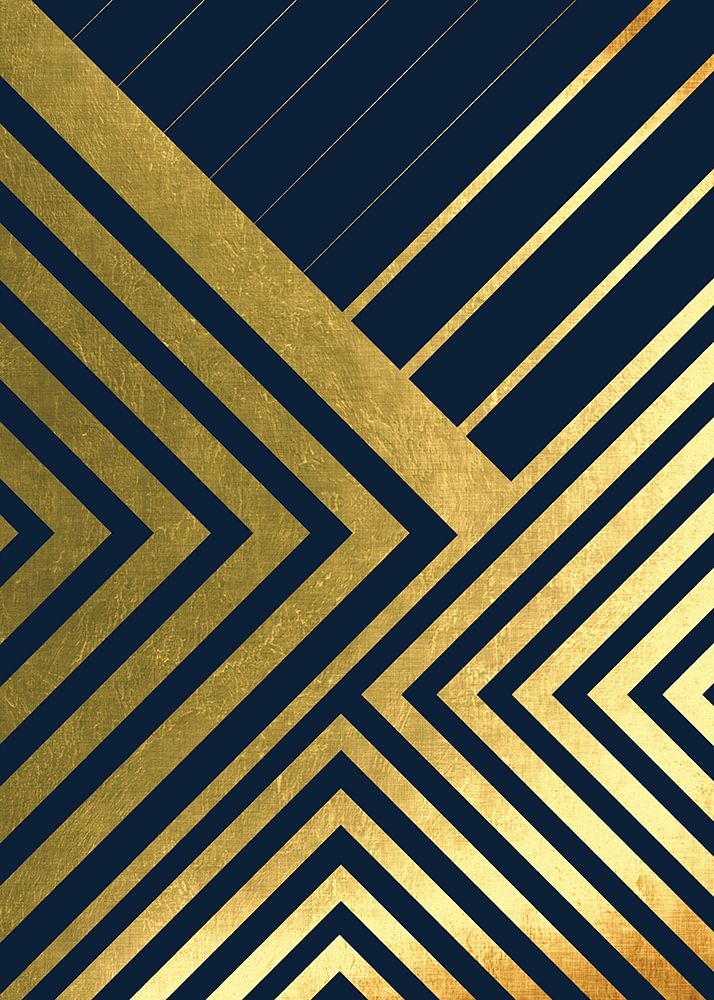 Wall Art Painting id:257613, Name: Metallic Lines Navy 2, Artist: Urban Epiphany