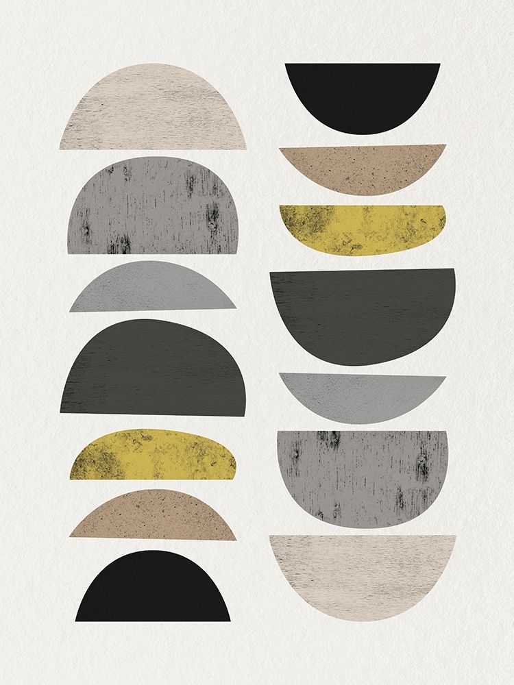 Art Print: Mid Century Abstract Circle 7