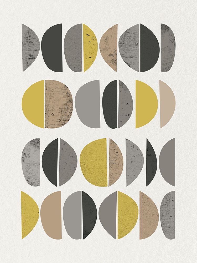 Art Print: Mid Century Abstract Circle 8