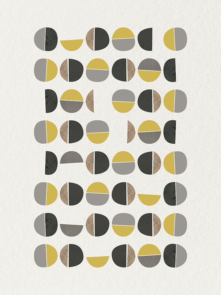 Art Print: Mid Century Abstract Circle 9