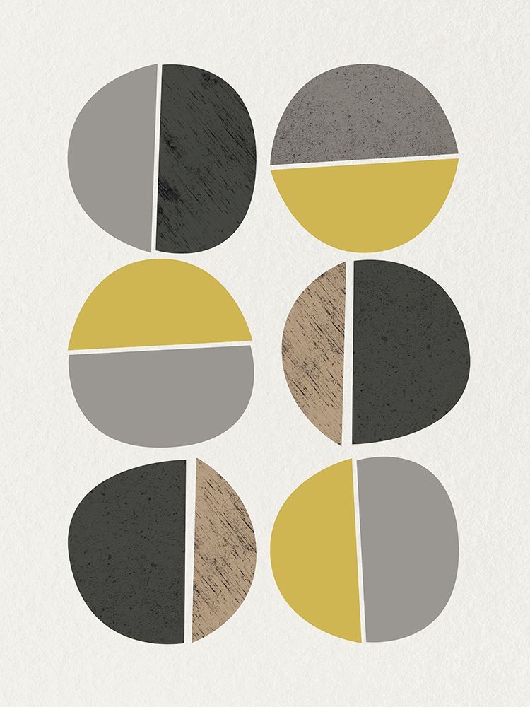 Wall art: Mid Century Abstract Circle 10, by Urban Epiphany