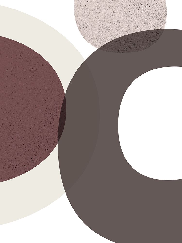 Art Print: Mid Century ColorDew Burgundy 1