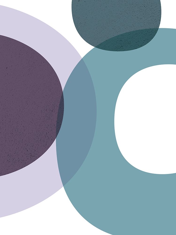 Art Print: MidCentury Teal Purple 1