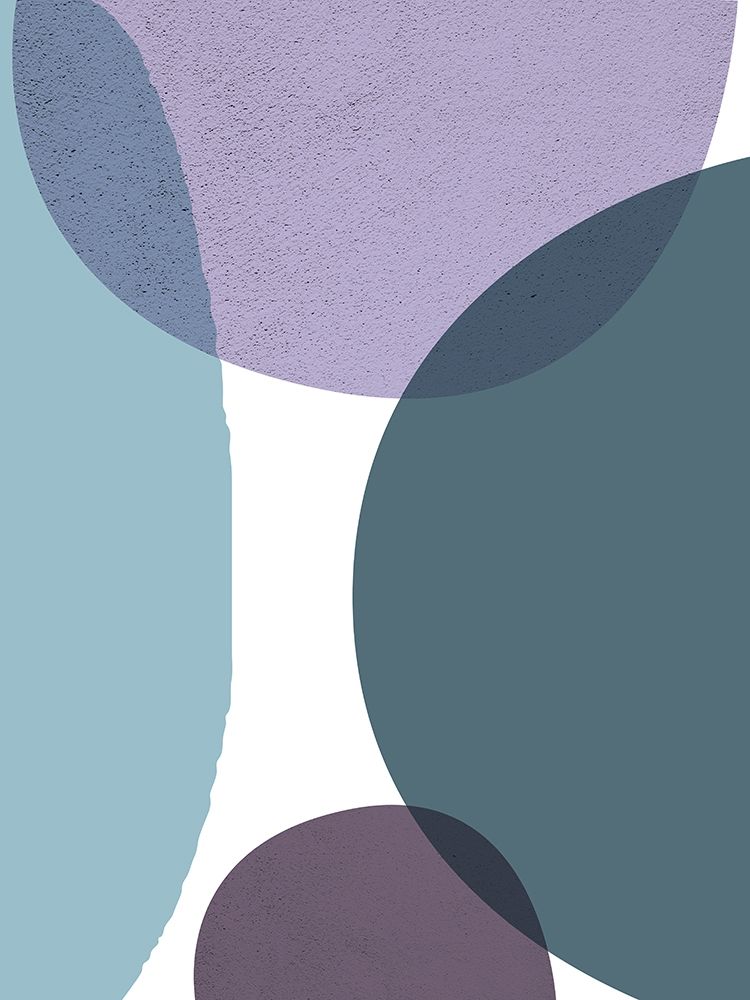 Art Print: MidCentury Teal Purple 3
