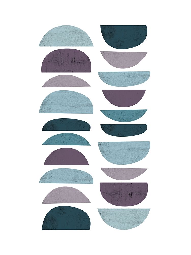 Art Print: MidCentury Teal Purple 4