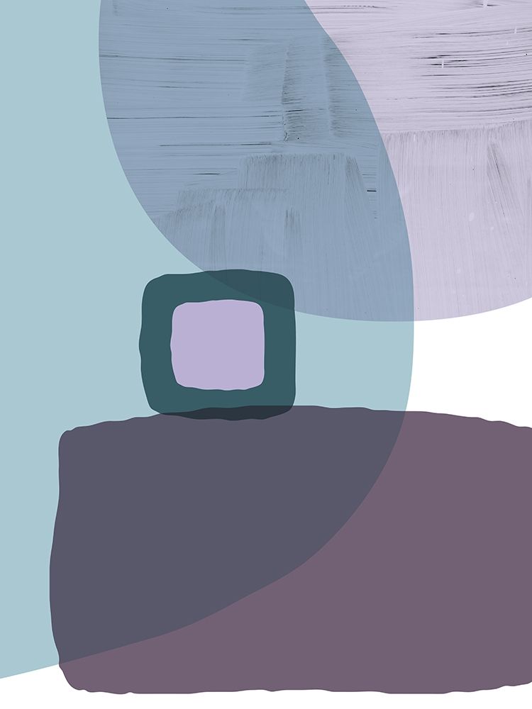 Art Print: MidCentury Teal Purple 5