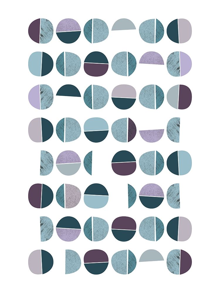 Wall Art Painting id:386754, Name: MidCentury Teal Purple 7, Artist: Urban Epiphany