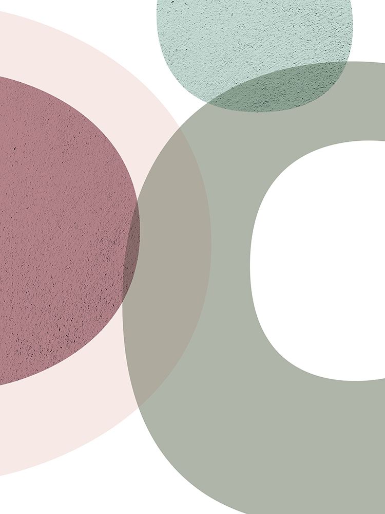 Art Print: MidCentury Ranunculus Tones 1