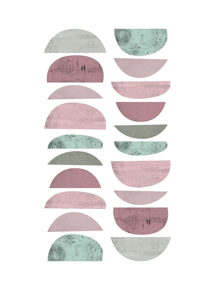 Art Print: MidCentury Ranunculus Tones 4