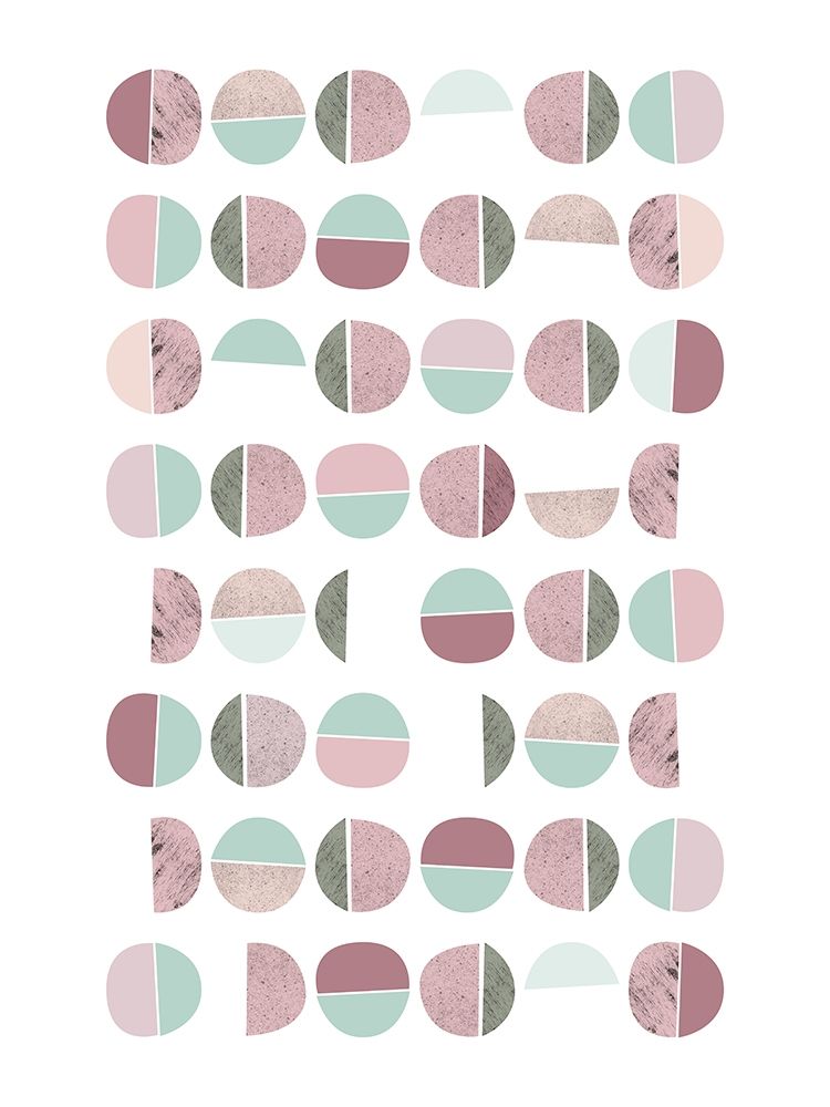 Art Print: MidCentury Ranunculus Tones 7