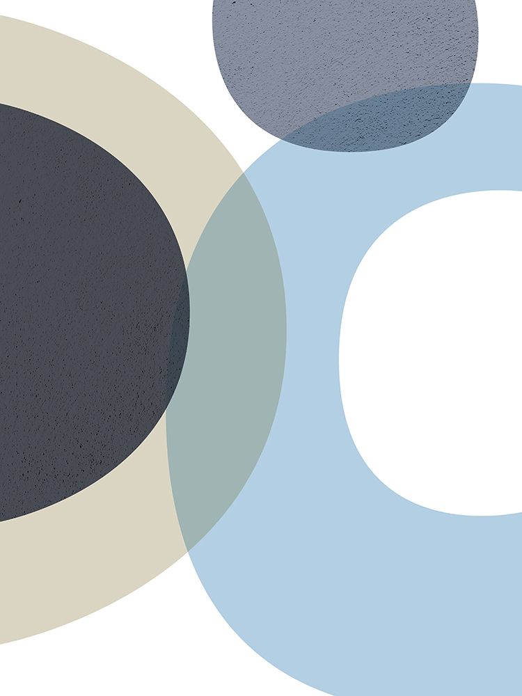 Art Print: MidCentury Navy Taupe 1