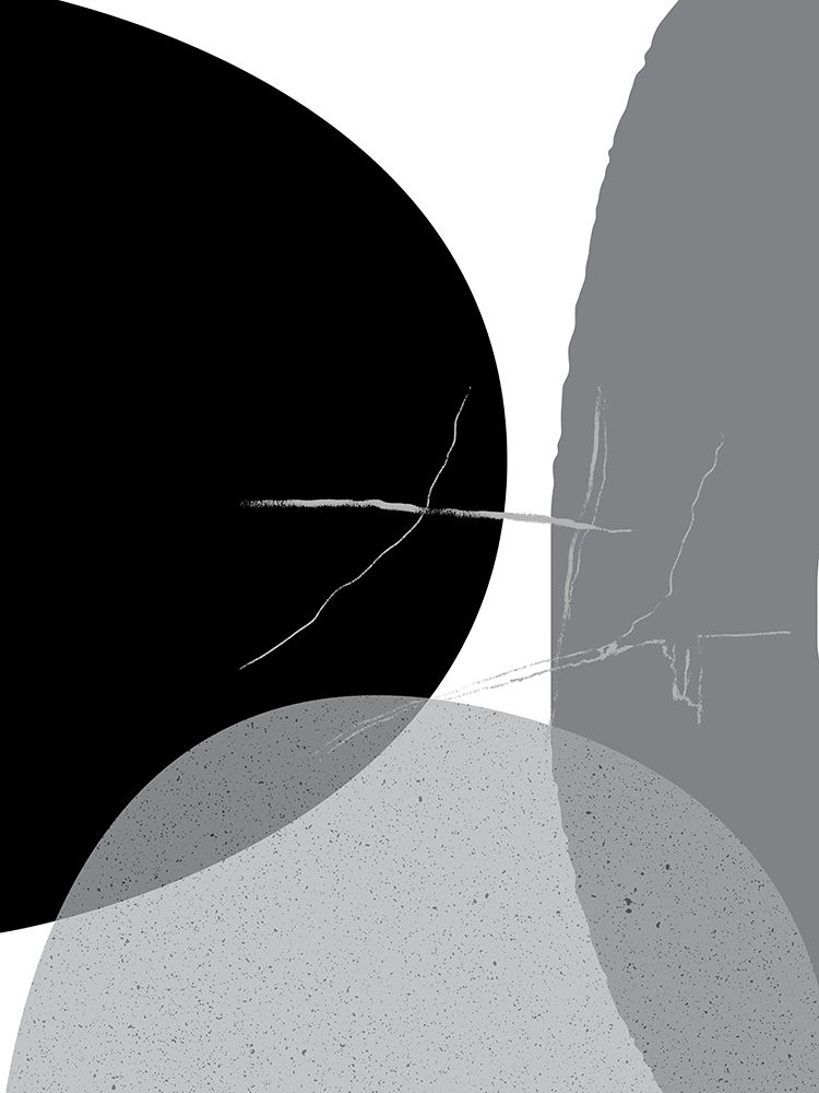 Art Print: Black Grey Minimalist 1