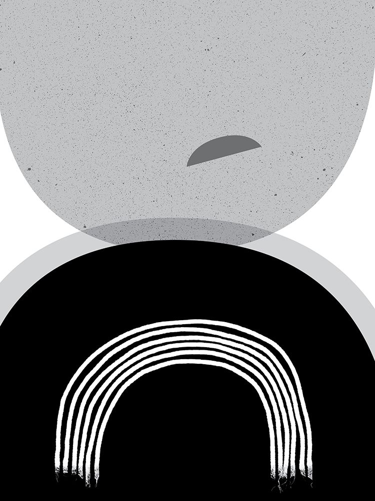 Art Print: Black Grey Minimalist 2