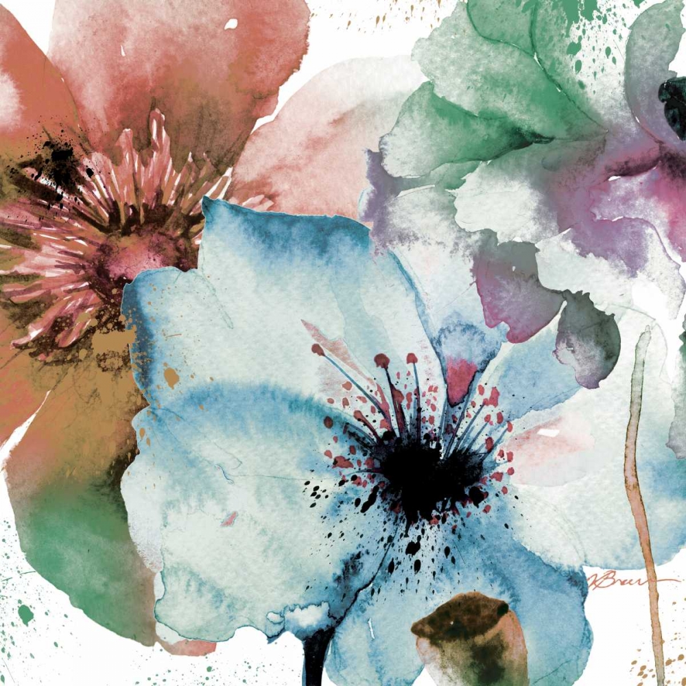 Wall art: Pink Flowers 2, by Brown, Victoria