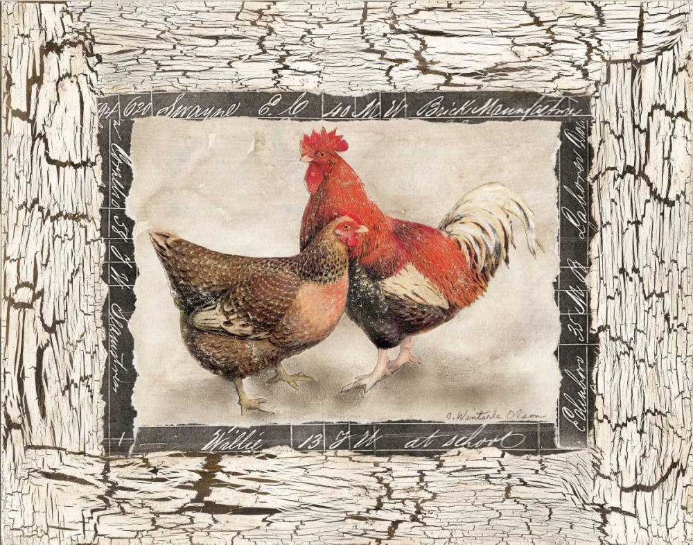 Wall art: Fowl Play I, by Olson, Charlene