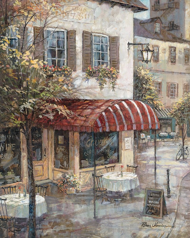 Wall Art Painting id:341559, Name: Coffee House Ambience, Artist: Manning, Ruane
