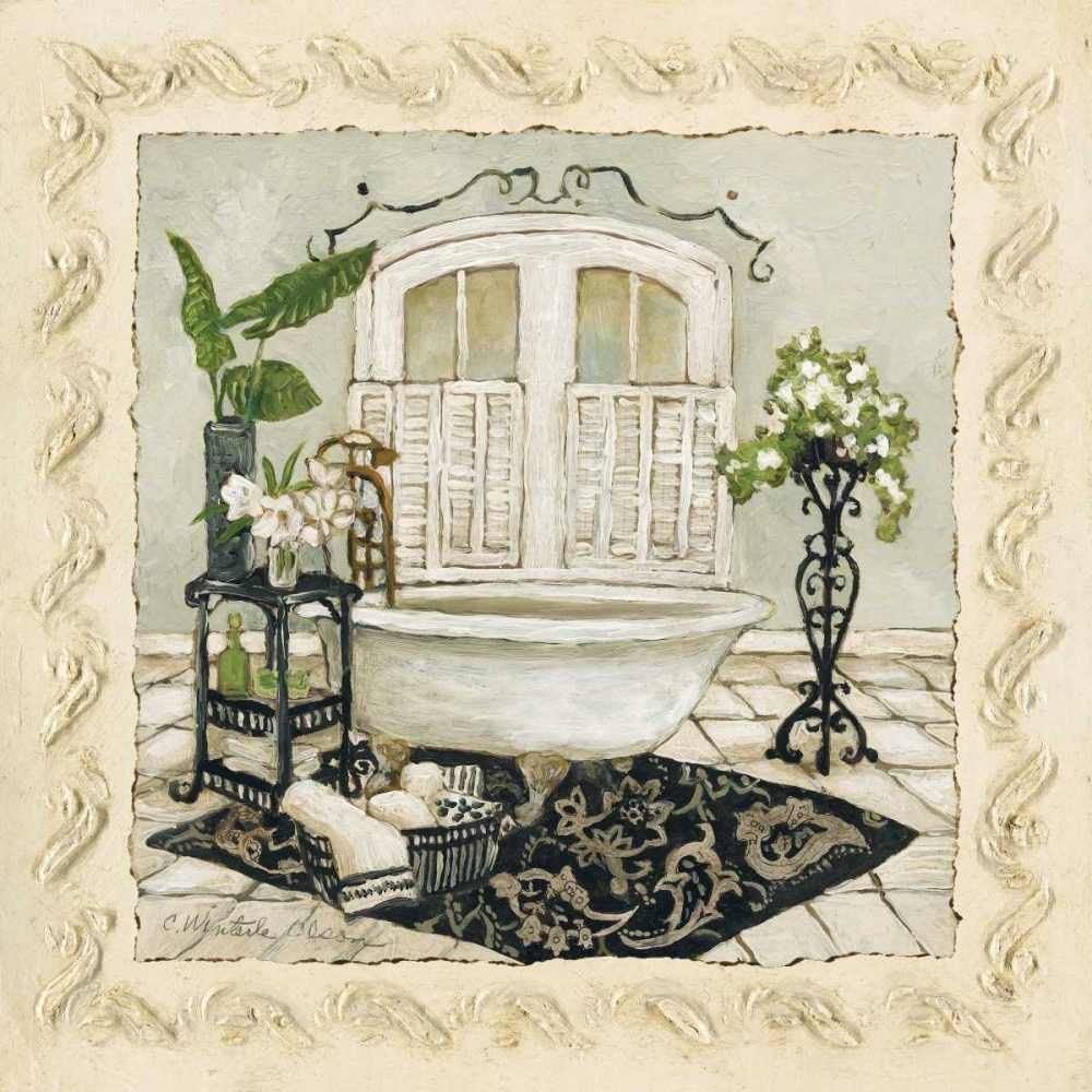 Wall Art Painting id:10015, Name: Serenity Bath I, Artist: Olson, Charlene