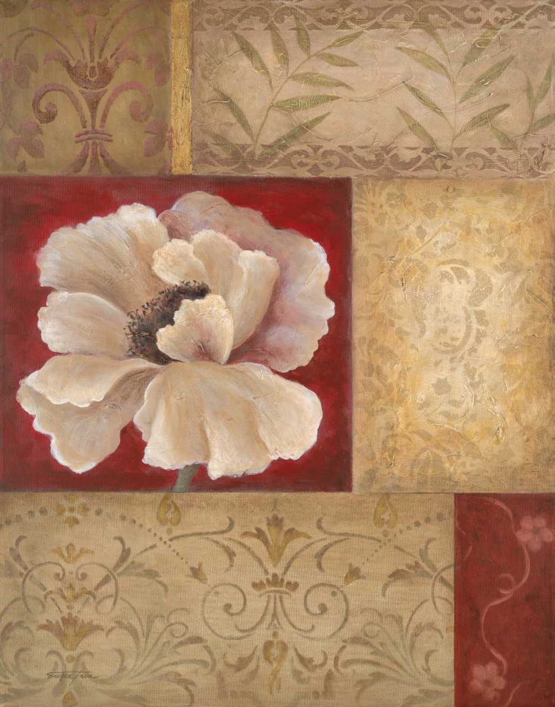 Wall Art Painting id:10243, Name: Patchwork Poppy, Artist: Tava Studios