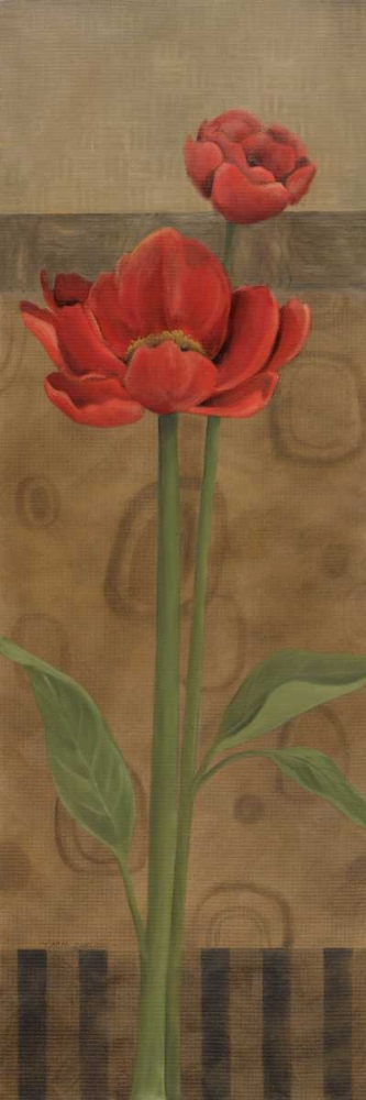 Wall Art Painting id:9995, Name: Geometric Poppy I, Artist: Robinson, Carol