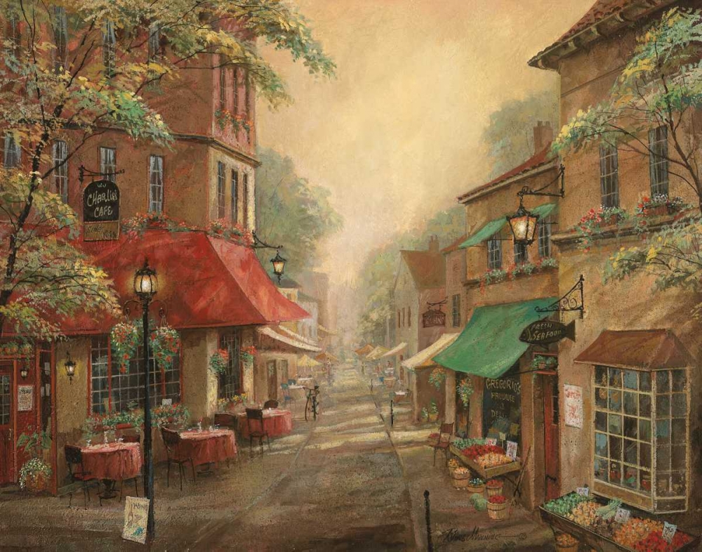 Wall Art Painting id:10217, Name: Charlies Cafe, Artist: Manning, Ruane